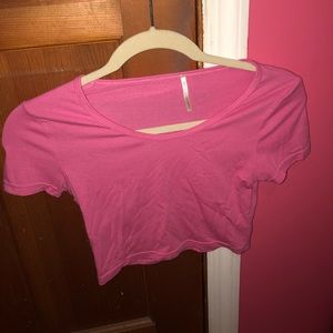Small pink crop top.